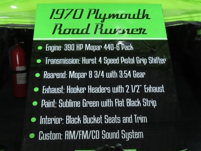 1970 Plymouth ROAD RUNNER Base