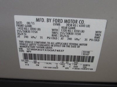 2016 Ford Explorer Sport