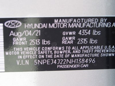 2022 Hyundai Sonata SEL Plus