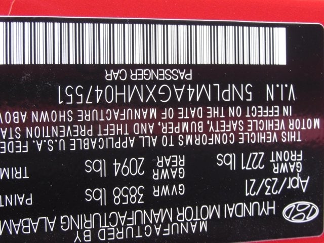 2021 Hyundai Elantra SEL