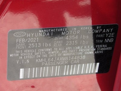 2021 Hyundai Sonata SEL